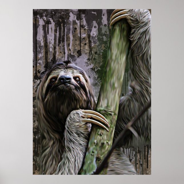 Sloth Paintings Poster (Vorne)