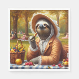 Sloth Picnic Serviette