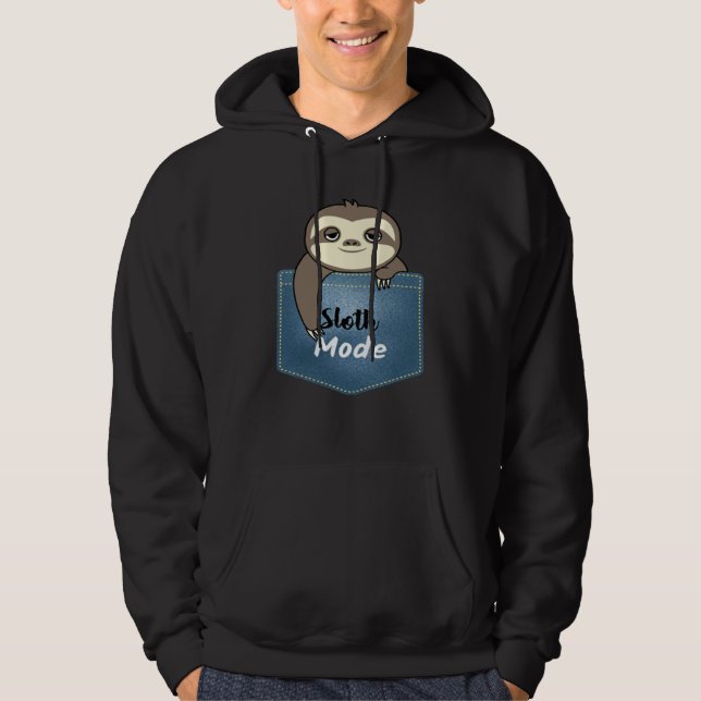 Sloth Pocke Hoodie (Vorderseite)