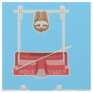 Sloth Pole Vaulsport Day Stoff