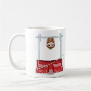 Sloth Pole Vault Athletics Kaffeetasse