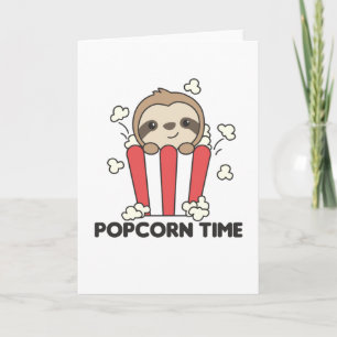 Sloth Popcorn Time Funny Animes in Fast Food Karte