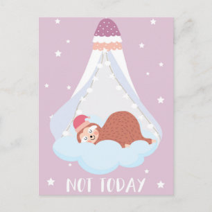 Sloth Postcard Postkarte