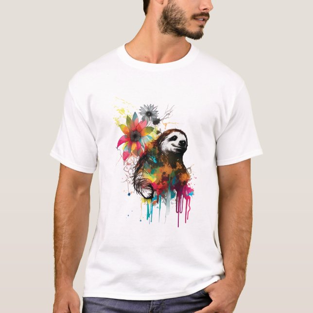 Sloth Power T-Shirt (Vorderseite)