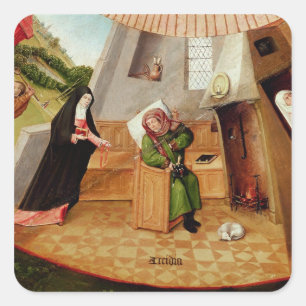 Sloth Quadratischer Aufkleber