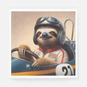 Sloth Racecar Treiber Serviette