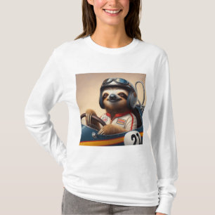 Sloth Racecar Treiber T-Shirt