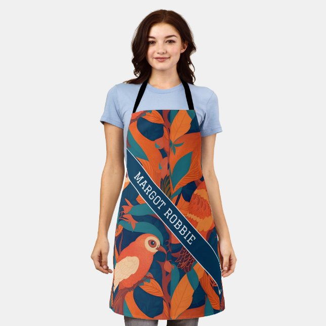 Sloth Rainbow Personalisiertes Muster Schürze (Getragen)