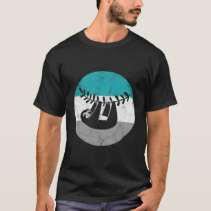 Sloth Retro Geschenk für Männer Frauen Mädchen T-Shirt