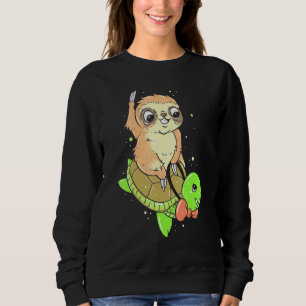 Sloth Riding A Turtle Slotle Sloth Classic Sweatshirt