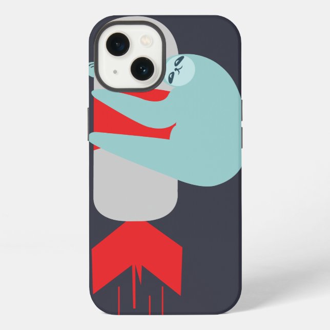 Sloth Rocket iPhone Hülle (Rückseite)