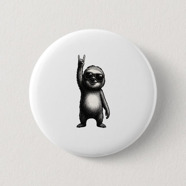 Sloth Rocking Dance Button (Vorderseite)