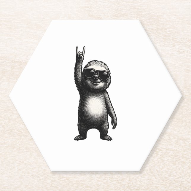 Sloth Rocking Dance Untersetzer (Vorderseite)