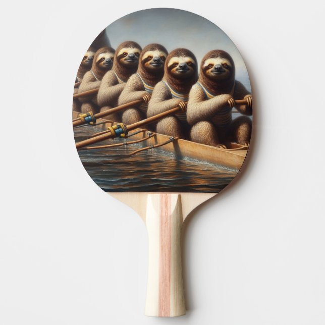 Sloth Rowing Team Tischtennis Schläger (Vorderseite)