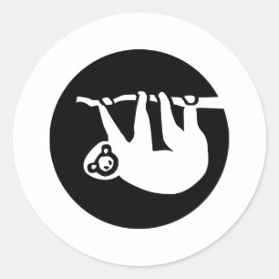 Sloth Runder Aufkleber