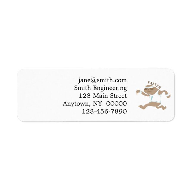 Sloth Running In Slow Motion - Choose back color (Vorne)