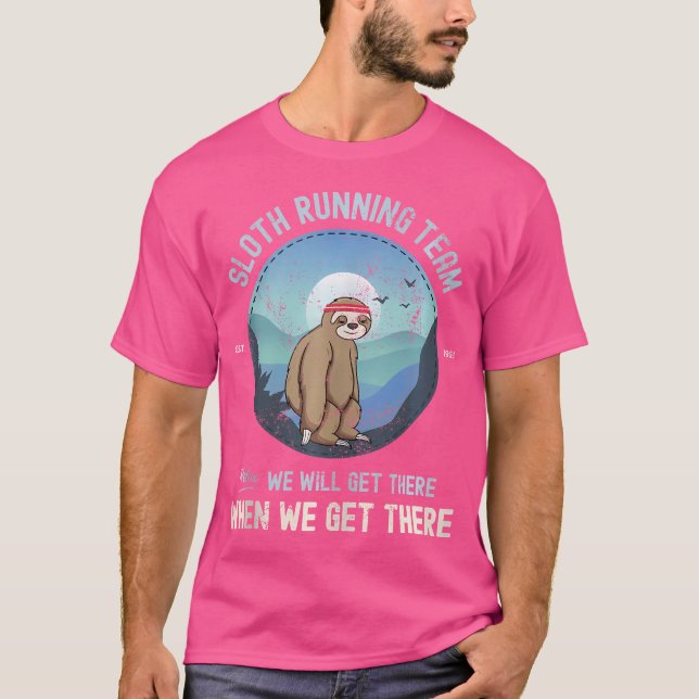 Sloth Running Sloth Running Team T-Shirt (Vorderseite)