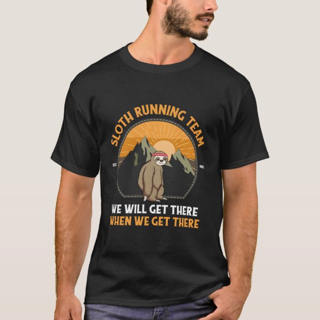 Sloth Running Sloth Running Team T-Shirt (Vorderseite)