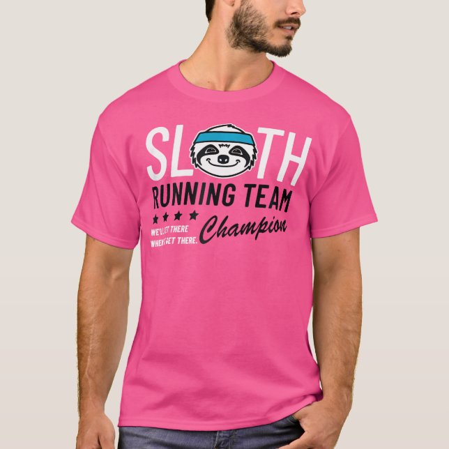 Sloth Running Team Champion T-Shirt (Vorderseite)