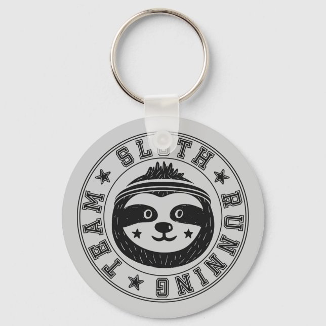 Sloth Running Team Schlüsselanhänger (Vorderseite)
