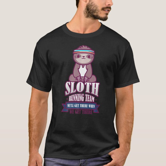Sloth Running Team T-Shirt (Vorderseite)