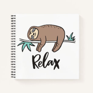 Sloth Says Relax Notizbuch