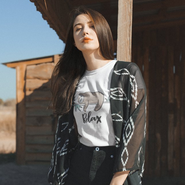 Sloth Says Relax T-Shirt (Von Creator hochgeladen)