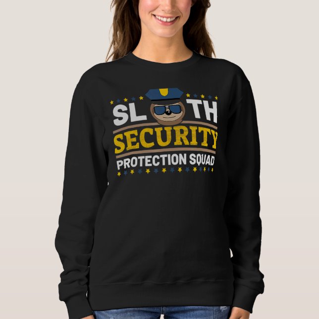 Sloth Security Protection Squad Symbol Vater Broth Sweatshirt (Vorderseite)