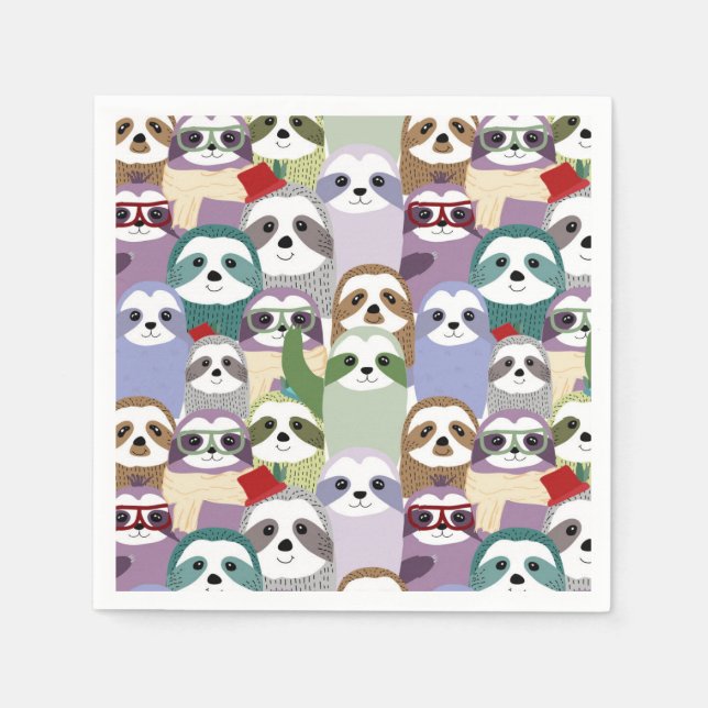 Sloth Serviette (Vorderseite)