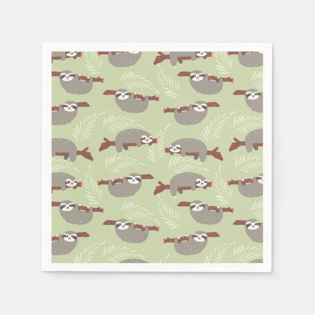 Sloth Serviette (Vorderseite)