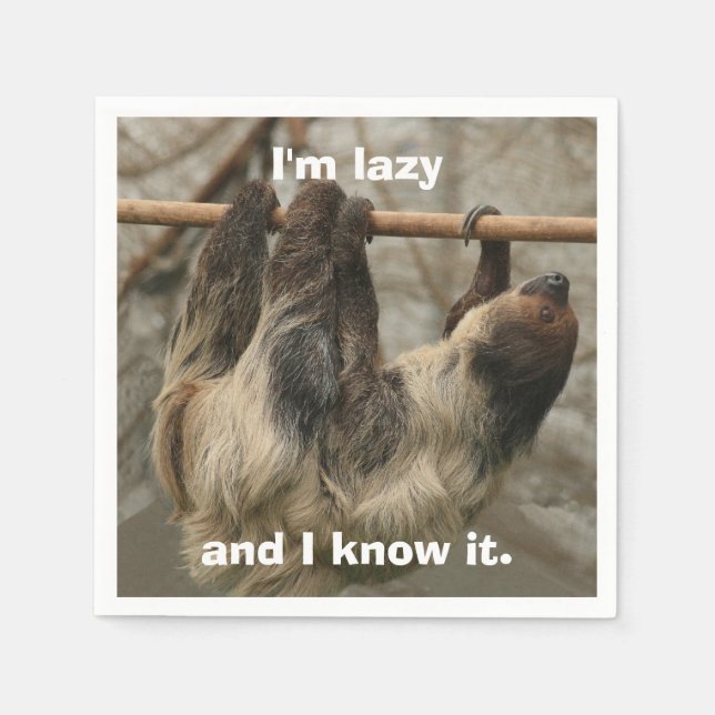 Sloth Serviette (Vorderseite)