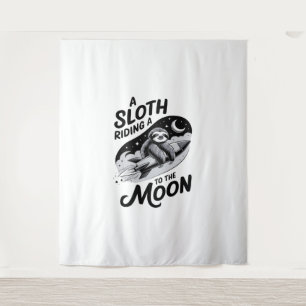 Sloth Shirt Animals Autumn Pumpkin Wandteppich