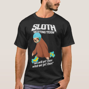 Sloth Skaten Team Rollerblades Geschenkwalze T-Shirt