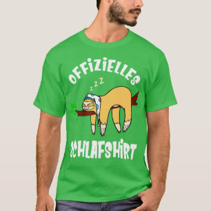 Sloth Sleep Shirt Pajamas Funny Late Riser