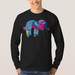 Sloth Slothes farbenfrohe Grafik T-Shirt