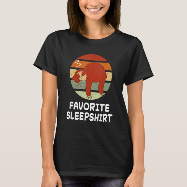 Sloth Sloths Nickerchen Sleeping Sleep Pajama Paja T-Shirt (Vorderseite)