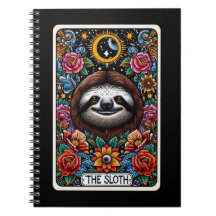 Sloth Spirit Tarot Card Notebook