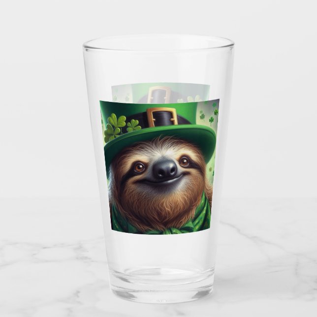 Sloth St Paddys Day Glas (Vorderseite)