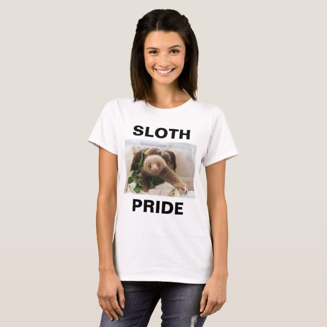 Sloth-Stolz-T - Shirt (Vorne ganz)