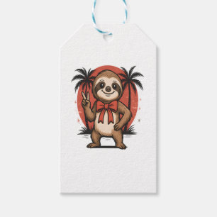 Sloth Summer Beach Rocking Geschenkanhänger