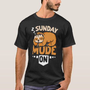 Sloth Sunday Modus on T-Shirt