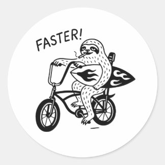 Sloth Surf Lowrider Funny Sticker
