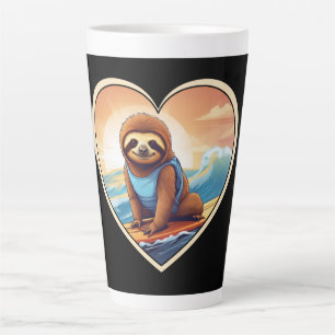 Sloth Surfing Milchtasse