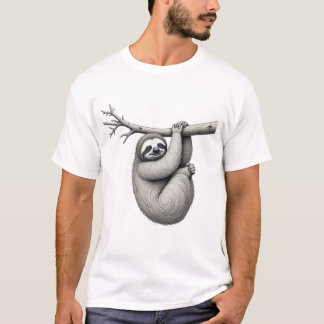 Sloth T - Shirt - Chill & Lazy Animal Design