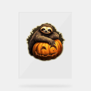 Sloth thematischer halloween Classic T - Shirt Acrylschild