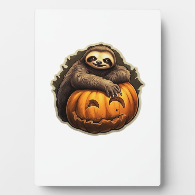 Sloth thematischer halloween Classic T - Shirt Fotoplatte (Vorderseite)