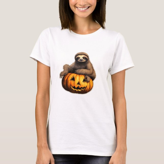 Sloth thematischer halloween Oversized T - Shirt (Vorderseite)