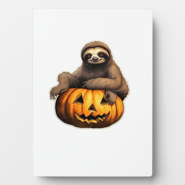 Sloth thematischer halloween Oversized T - Shirt Fotoplatte (Vorderseite)