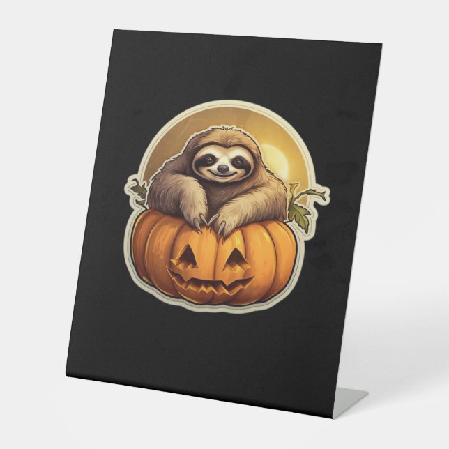 Sloth themed halloween Classic T-Shirt_1 Sockelschild (Vorderseite)