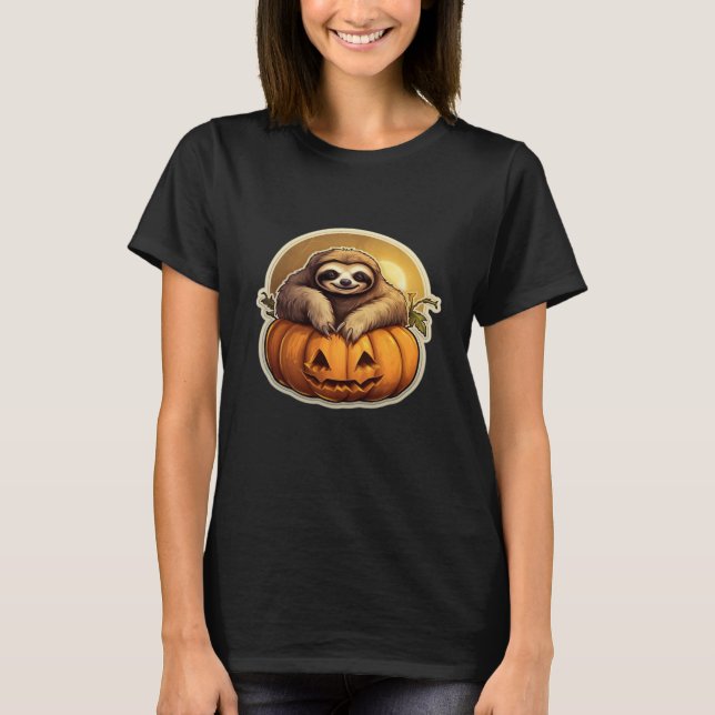 Sloth themed halloween Classic T-Shirt_1 T-Shirt (Vorderseite)